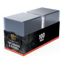 Load image into Gallery viewer, Max Pro 35pt Toploaders / Soft Sleeves Combo Pack - 1000ct Case (10 packs)