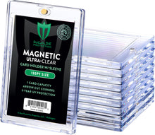 Load image into Gallery viewer, Max Pro Ultra Clear Magnetic Card Holder 130pt w/Sleeve Size - Case of 200