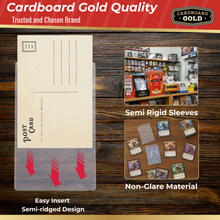 Load image into Gallery viewer, Card Saver 4 - 1000ct Semi-Rigid Card Holders 4 1/2 x 7 1/8 Size with 1/2" Lip