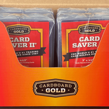 Load image into Gallery viewer, 2000 Cardboard Gold CardSaver 2 Semi-rigid Card Holders II Case Card Saver