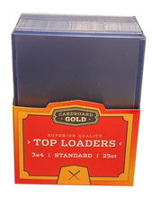 Load image into Gallery viewer, 3x4 Regular Card Topload Toploaders Case of 1000 (40 packs of 25ct)