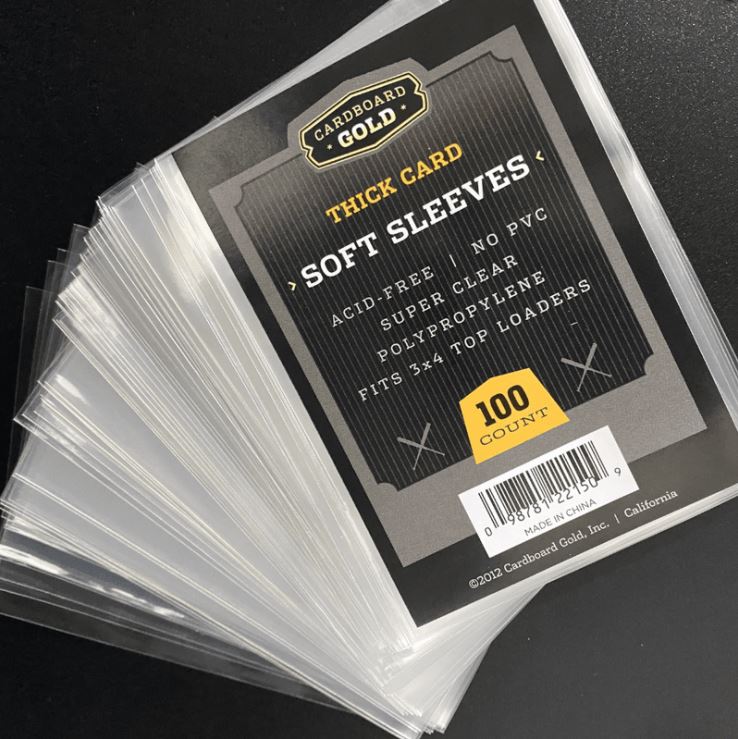 Soft Card Sleeves for Thicker Size Trading Cards (Case / 10,000