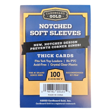 Load image into Gallery viewer, Easy Glide Load Notched Trading Card Soft Sleeves - Case of 10,000