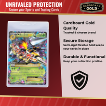 Load image into Gallery viewer, Card Saver 4 - 1000ct Semi-Rigid Card Holders 4 1/2 x 7 1/8 Size with 1/2" Lip
