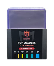 Load image into Gallery viewer, 3x4 Regular Card Topload Toploaders Case of 1000 (40 packs of 25ct)
