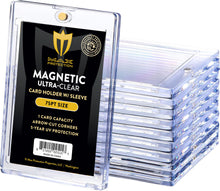 Load image into Gallery viewer, Max Pro Ultra Clear Magnetic Card Holder 75pt w/Sleeve Size - Case of 200
