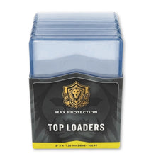 Load image into Gallery viewer, 500ct Case Max Pro Toploaders for Jersey Cards - 2.5mm - 100pt
