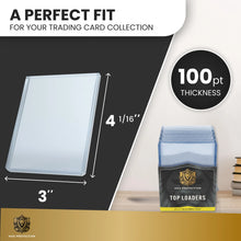 Load image into Gallery viewer, 500ct Case Max Pro Toploaders for Jersey Cards - 2.5mm - 100pt
