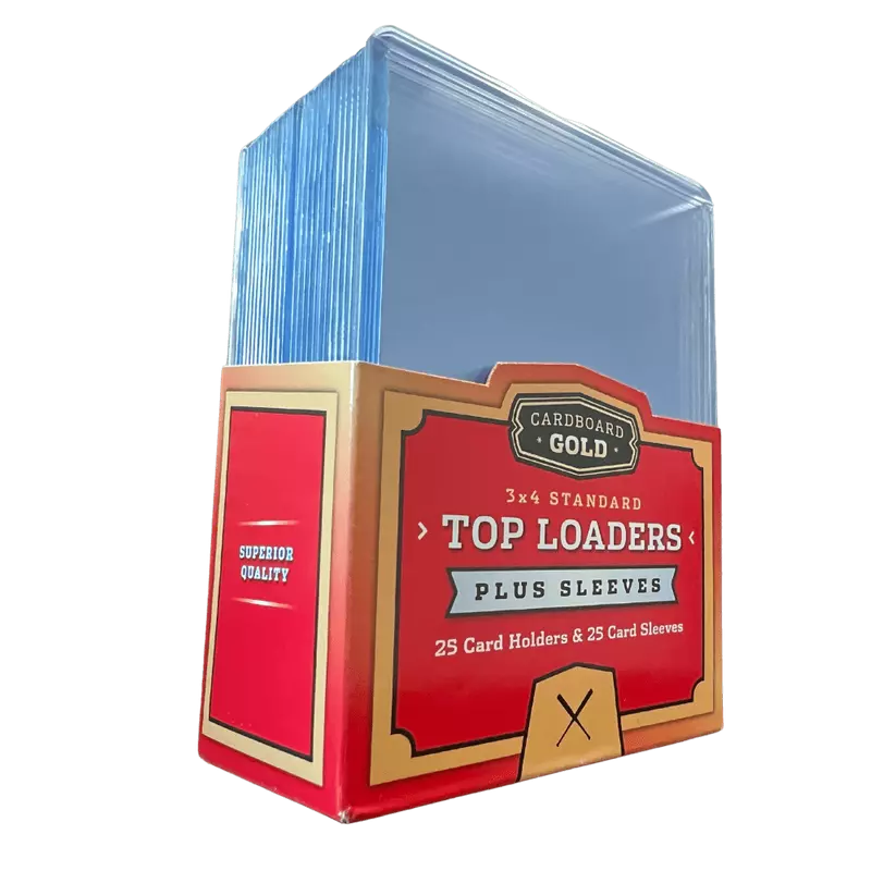 Toploader Bulk 3x4 Regular Card Toploaders Plus Soft Sleeves Case of 1000 (40 packs o ...