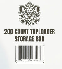 Load image into Gallery viewer, Max Pro Single Row 200ct Toploader Storage Box - Bundle of 25
