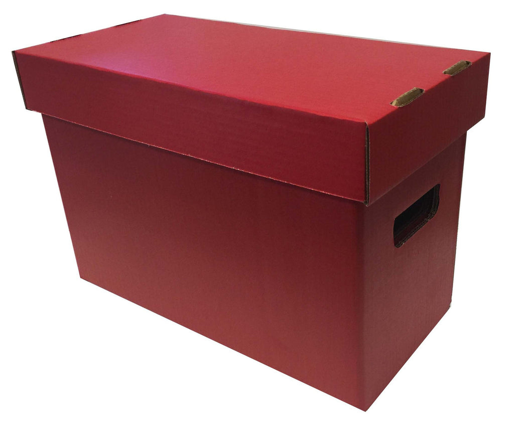 Short Comic Book Storage Box - Red - Bundle of 10