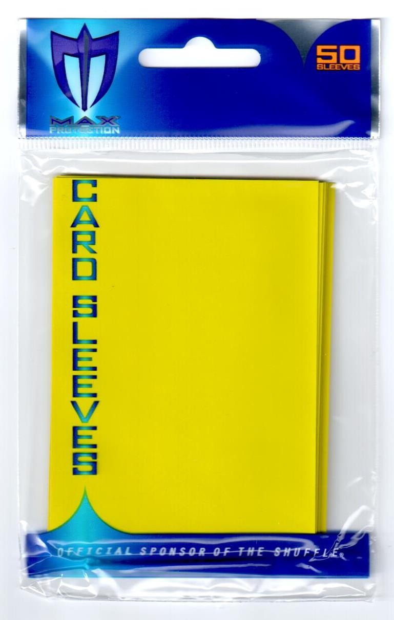 Standard Size Gaming Sleeves MTG - Yellow - Case of 120 Packs.