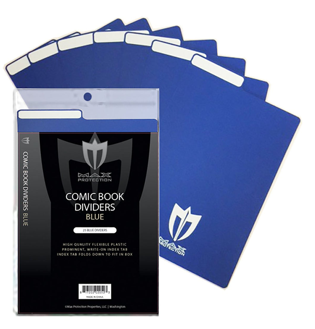 Comic Book Dividers - Blue - 25ct Pack