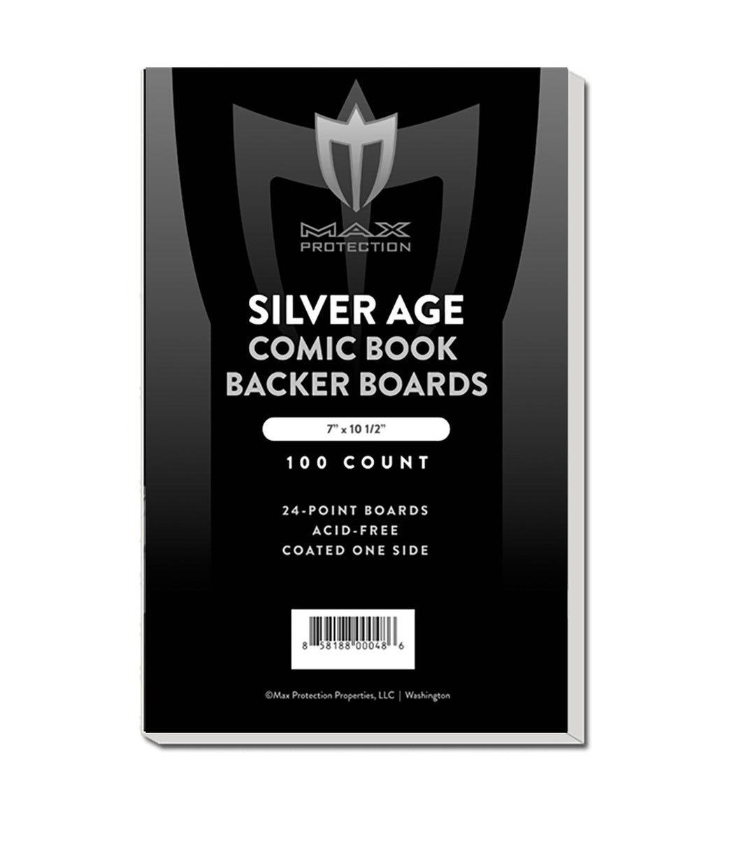 Silver Comic Backing Boards - 100ct Pack