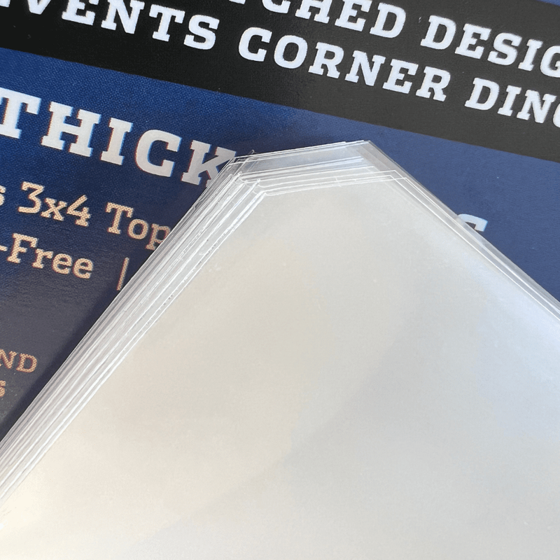 Easy Glide Load Notched THICK Trading Card Soft Sleeves