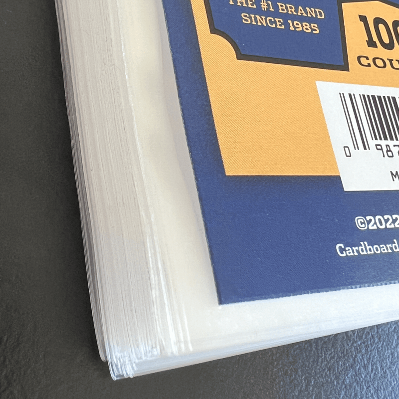 easy glide card sleeves Easy Glide Load Notched THICK Trading Card Soft Sleeves
